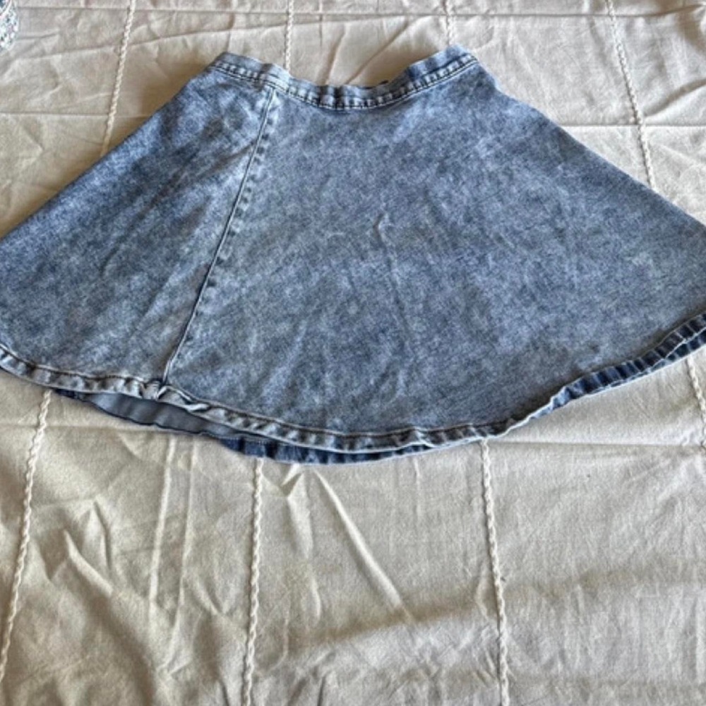 Roma Blue Denim Mini Skirt